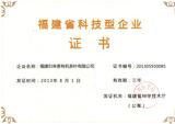 2013福建省科技型企业证书